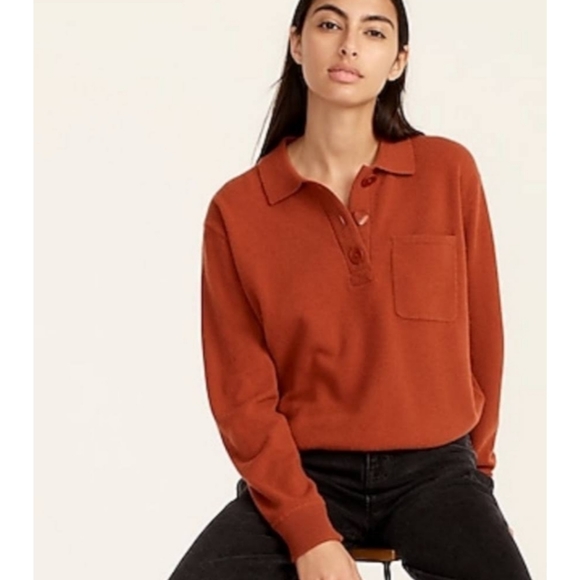 24. J.Crew Cashmere collared sweater - Picture 2 of 6